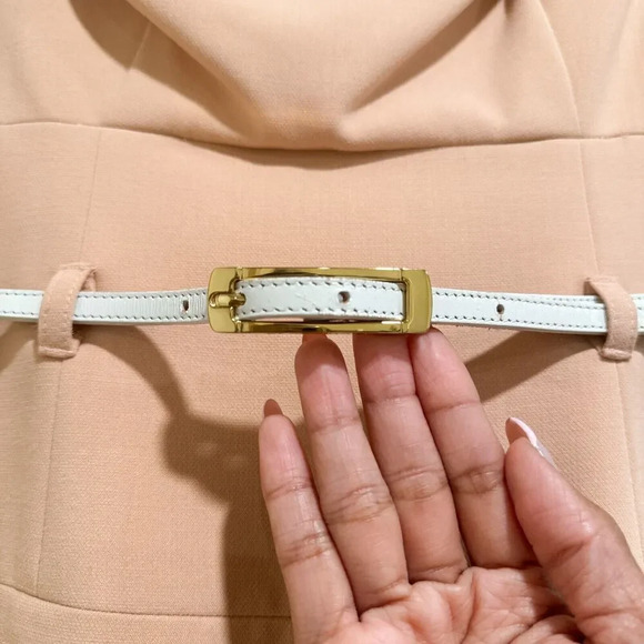 Black Halo Jackie O 3/4 Sleeve Sheath Dress NEW Fresco Size 4 - Picture 8 of 16